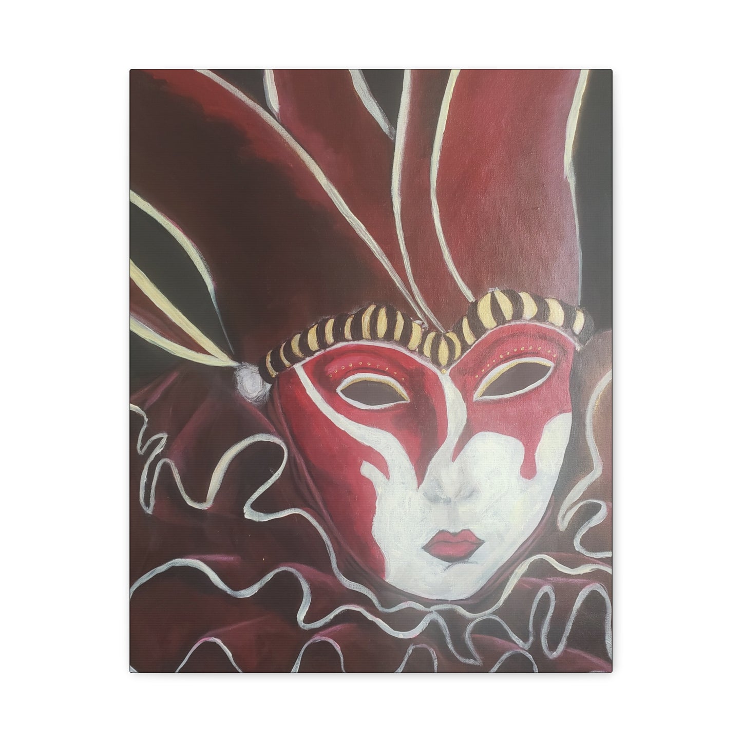 A Painting Print The Mask Of Disassociation - Matte Canvas, Stretched, 1.25"