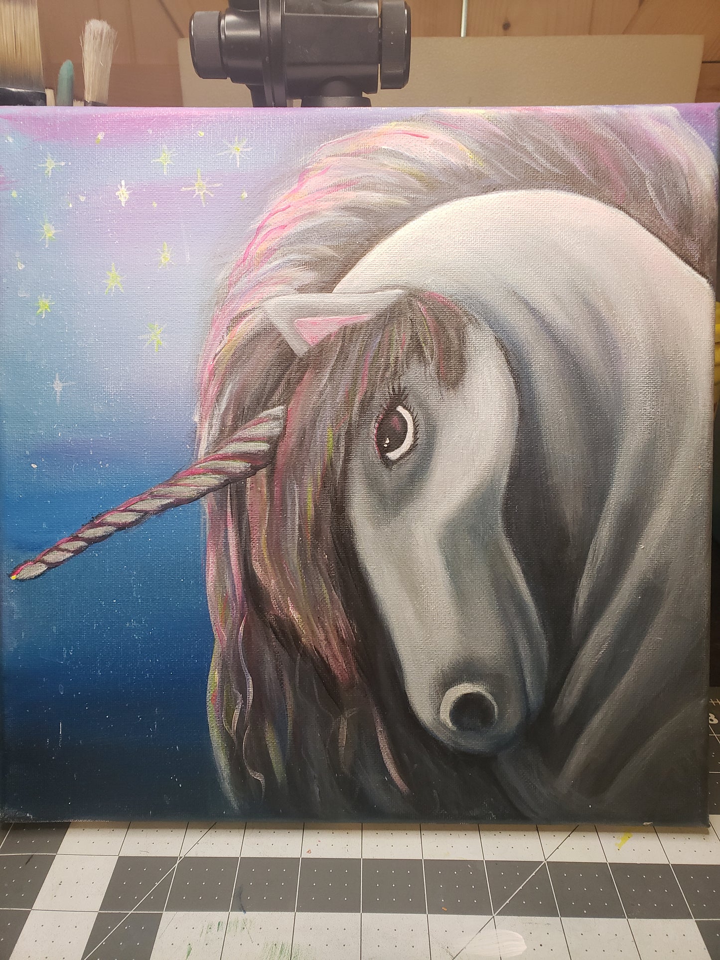 Galaxy Unicorn Painting Original