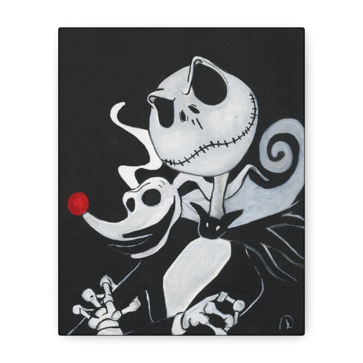 Jack, the. Skeleton, painting, Matte Canvas, Stretched, 1.25"