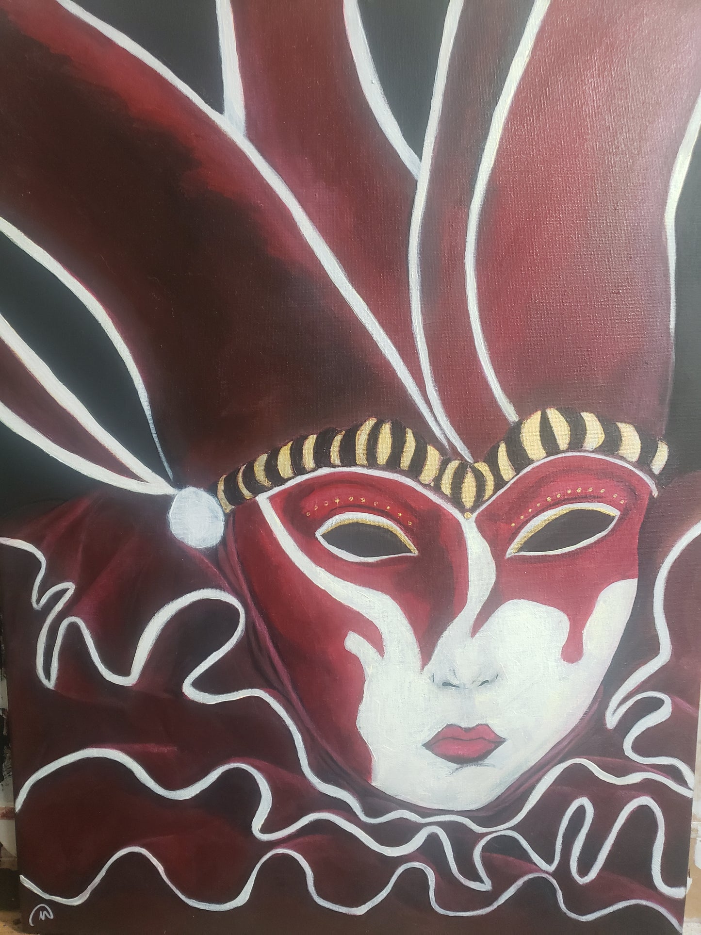 The Mask Of Disassociation  Original Painting