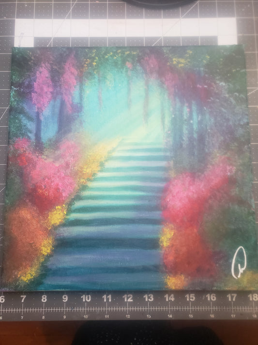 Ethereal Stairs - Square Acrylic