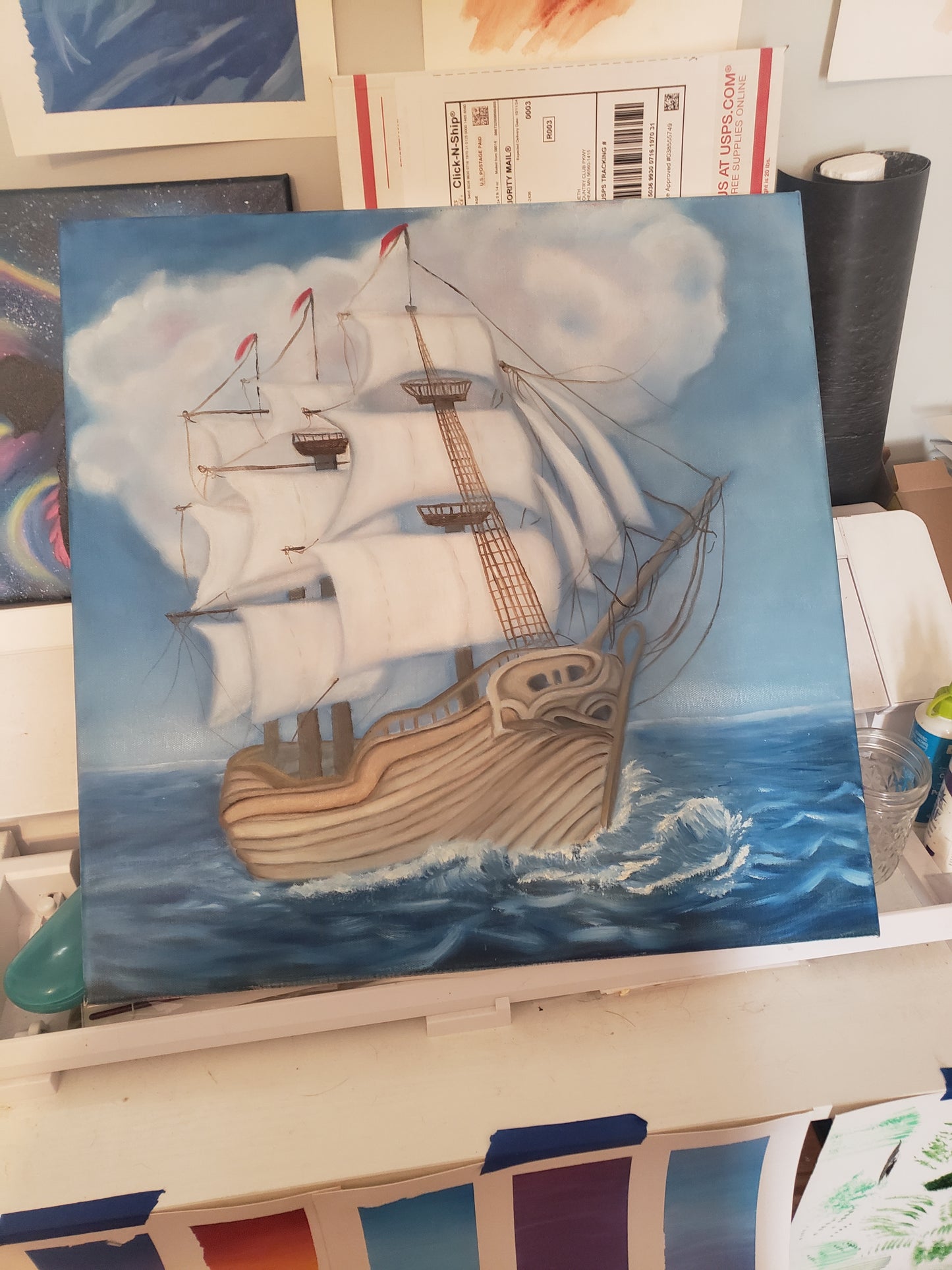 Captian Ricks Ship Original Painting